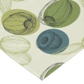 Groen schetsentrekpatroon keuken medium tafelloper (Hoek)