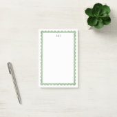 Groen Schulp | Persoonlijk Stationair Post-it® Notes (Kantoor)