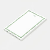 Groen Schulp | Persoonlijk Stationair Post-it® Notes (Schuin)