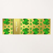 groen, shamrock, goud, giny, santa petricks yogamat (Voorkant (horizontaal))