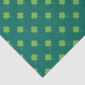 Groen shamrock-patroon tissuepapier (Detail)