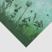 Groen Silhouette Art-papier Tissuepapier (Detail)