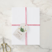  groen Sinaasappel Par-Tea Baby shower Cadeaulabel (Met Touw)