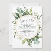 Groen Sip en See, Eucalyptus Ontmoet Greet baby Kaart (Voorkant)