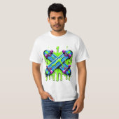 groen skateboard t-shirt (Voorkant volledig)