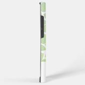 Groen Skelet Blad Patroon op Wit Samsung Galaxy Hoesje (Rechterkant)