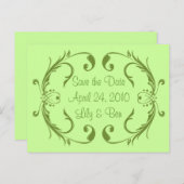 Groen Sla de Kaart Datum op (Voorkant / Achterkant)