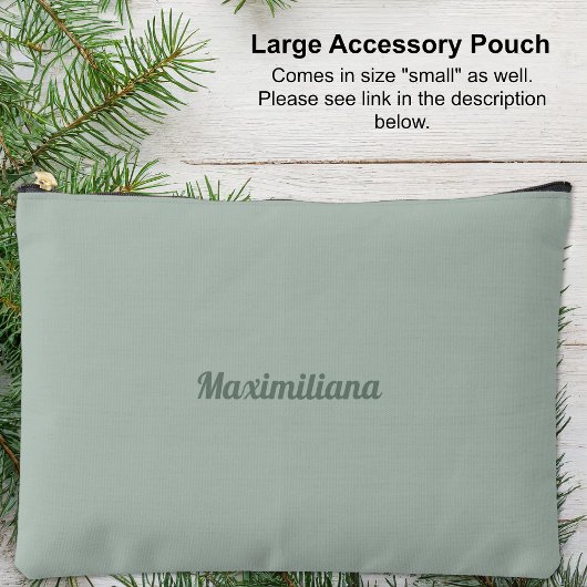 Groen - Solid Large Accessoire Pouch Etui