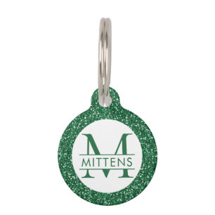 Groen spaarmonogram huisdierpenning