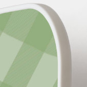 Groen speldenmonogram en  naam pickleball paddle (Links Detail)
