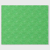 Groen sprankelend glitterpatroon cadeaupapier (Vlak)