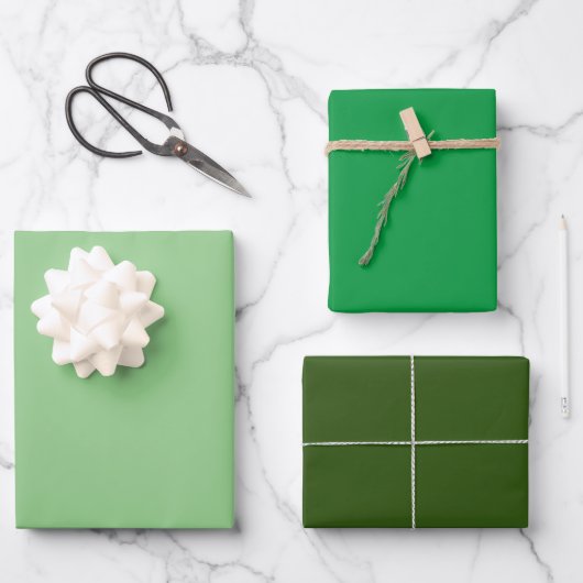 Groen St Patrick's Day 2024 Elegant Classy Trendy Inpakpapier Vel (Voorkant)