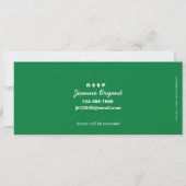 Groen stadion met ticket Baseball Birthday Kaart (Achterkant)