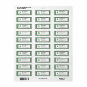 Groen standaardlint etiket (Full Sheet)