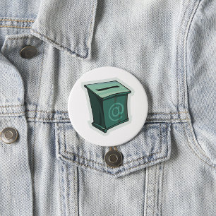Groen stemvak ronde button 7,6 cm