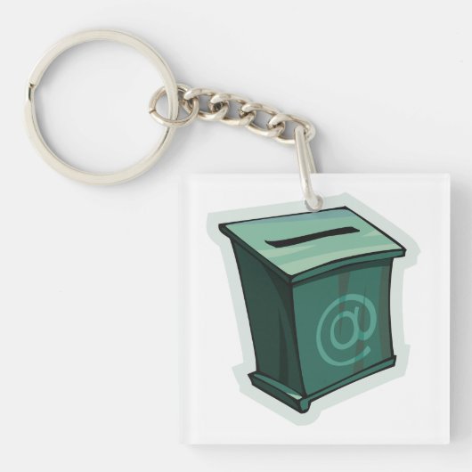 Groen stemvak sleutelhanger (Voorkant)