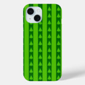 Groen striped kerstboompatroon Case-Mate iPhone case (Achterkant)