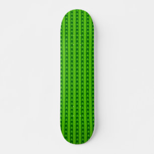 Groen striped kerstboompatroon skateboard