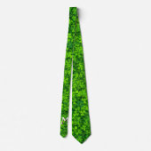 Groen Stropdas van de Leaf Partij met Monogram (Achterkant)