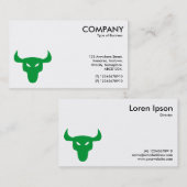 Groen stuursymbool - wit visitekaartje (Voorkant / Achterkant)