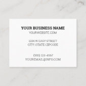 Groen Succulent Botanisch Visitekaartje (Achterkant)