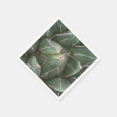 Groen Succulent Plant Foto Cocktail Papier servett Servetten (Hoek)