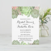 Groen Succulent Vrijgezellenfeest Kaarten (Staand voorkant)