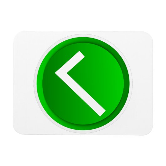 Groen symbool vinkje magneet (Horizontaal)