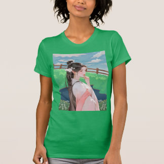 groen T-shirt met Barbie-ontwerp