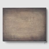 groen takken rustieke land bruiloft gastenboek (Achterkant)