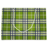 Groen Tartan Large Cadeauzakje (Voorkant)