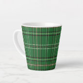 Groen Tartan Latte Mok (Linkerhoek)