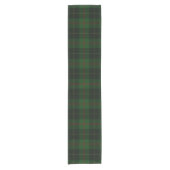 Groen Tartan Pset Scottish Pattern Korte Tafelloper (Voorkant)