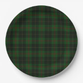 Groen Tartan Pset Scottish Pattern Papieren Bordje (Voorkant)