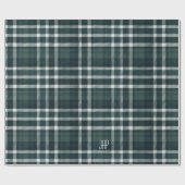 Groen Tartannen Pset Classic Traditional Pattern Cadeaupapier (Vlak)
