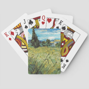 Groen tarweveld Vincent van Gogh Pokerkaarten