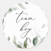 Groen team jongen stickers (Voorkant)