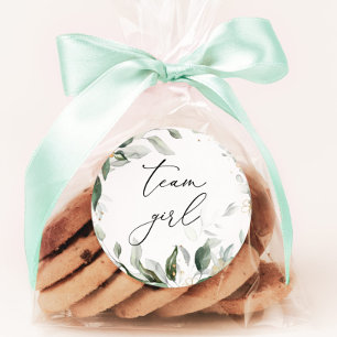 Groen team meisje stickers