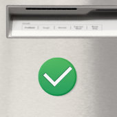 Groen teken schrijven symbool magneet (Insitu (Vaatwasser))