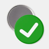 Groen teken schrijven symbool magneet (Voorkant / Achterkant)