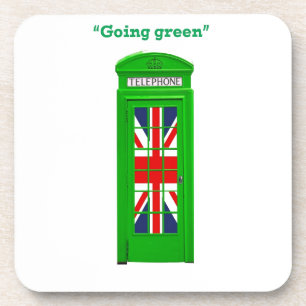 'Groen' telefoontoestel in Londen Bier Onderzetter
