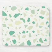 Groen terrazpatroon muismat (Voorkant)
