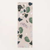 Groen Terrazzo Patroon Yogamat (Voorkant)