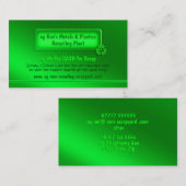 Groen thema - Schrapper/Recycling-Plant Visitekaartje (Voorkant / Achterkant)