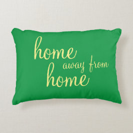  groen " thuis van huis " accentuering kussen