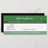 Groen Tones Cadeaubon (Voorkant / Achterkant)