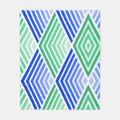 Groen tot Blauw Fleece Deken (Voorkant)