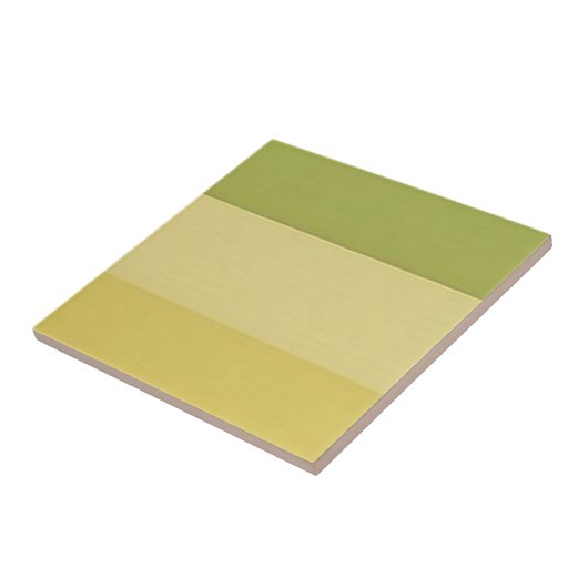 Groen tot geel driekleurenverloop tegeltje (Zijkant)