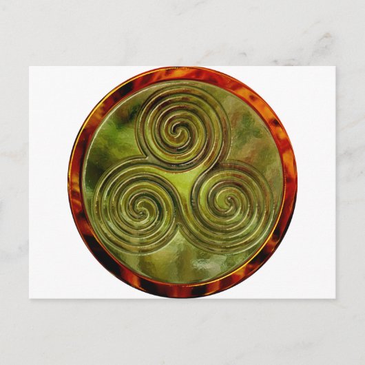 groen trismaze briefkaart (Voorkant)