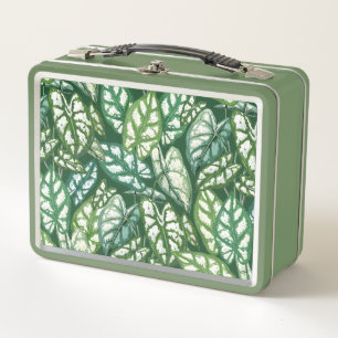 Groen tropisch lederen patroon